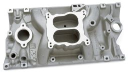 Chevy Small Block Intake Manifold, Vortec Head Design (Dual Pattern Carb Mount)