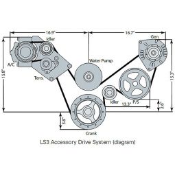 LS3 High Mount A/C Accessory Drive System