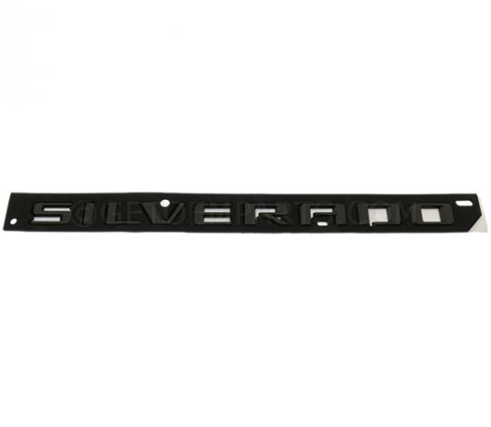 Silverado Tailgate Name Plate Black MY 2019-2023: GM Performance Motor