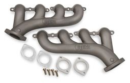 Multi-fit GM LS Exhaust Manifolds, 2.50 inch Outlet - Titanium Ceramic Finish