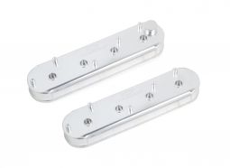 GM Track Series Fabricated Aluminum Valve Cover w/OEM Coil Stands, Silver, GM LS engines