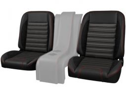 Brothers Trucks Bucket Seats  Sport - Black with Black Stitching