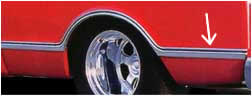 Brothers Trucks Bedside Molding - Front Of Wheel - Longbed