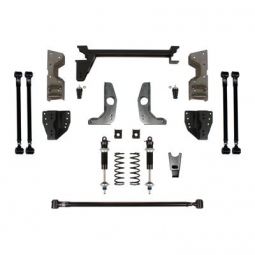 Detroit Speed QuadraLink Rear Suspension Kit - Single Adjustable Shocks - Weld-In Axle Brackets