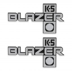 Holley Classic Trucks K5 Fender Badge Pair - Blazer 4WD