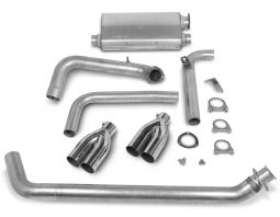 Natural Finish Mufflers with Aluminized Pipes for 98-02 Camaro/Firebird