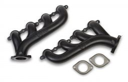 GM LS Exhaust Manifolds w/ 2.25" Outlet - Black Ceramic Finish