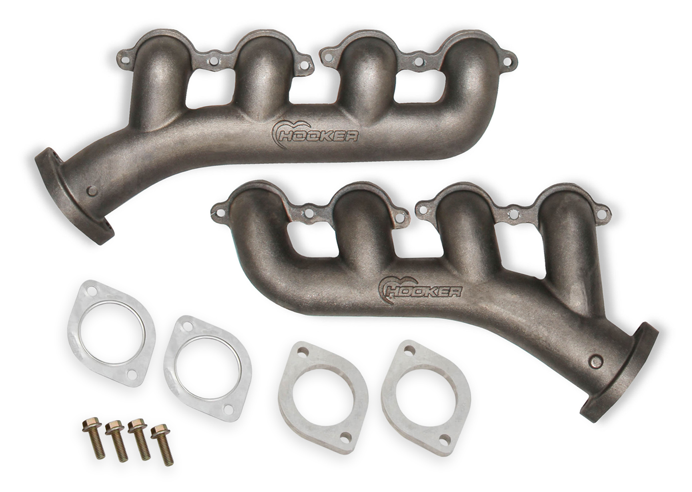 198204 GM S10/Sonoma LS Swap Exhaust Manifolds w/ 2.5" Outlet Natural Cast Finish GM