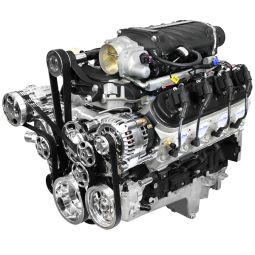 BluePrint Engines 427 c.i. GM LS style proseries dressed supercharged engine with efi