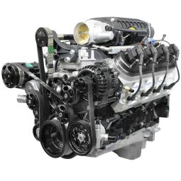 BluePrint Engines 427 c.i. GM LS style proseries dressed supercharged engine with efi